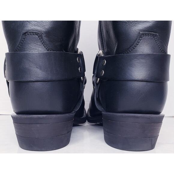 CHIPPEWA Harness Motorcycle Biker Boots 12" Black 27868 Men's Size 13EE in EUC - Picture 5 of 15